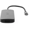 Dongle USB-C 7 en 1 Acer — USB 3.2 Gen 1 Type-C, 3x USB-A, HDMI, SD/MicroSD, 100W PD, plata