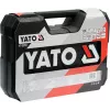 Juego de vasos de carraca YATO YT-38791 — 108 piezas, accionamiento 1/2 inch, incluye carraca, maletín negro