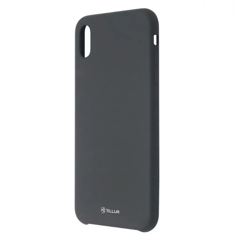 Funda para móvil Tellur Liquid Silicone para iPhone XS Max — Negra