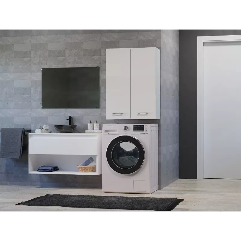 Armario de baño Topeshop POLA MINI DD blanco