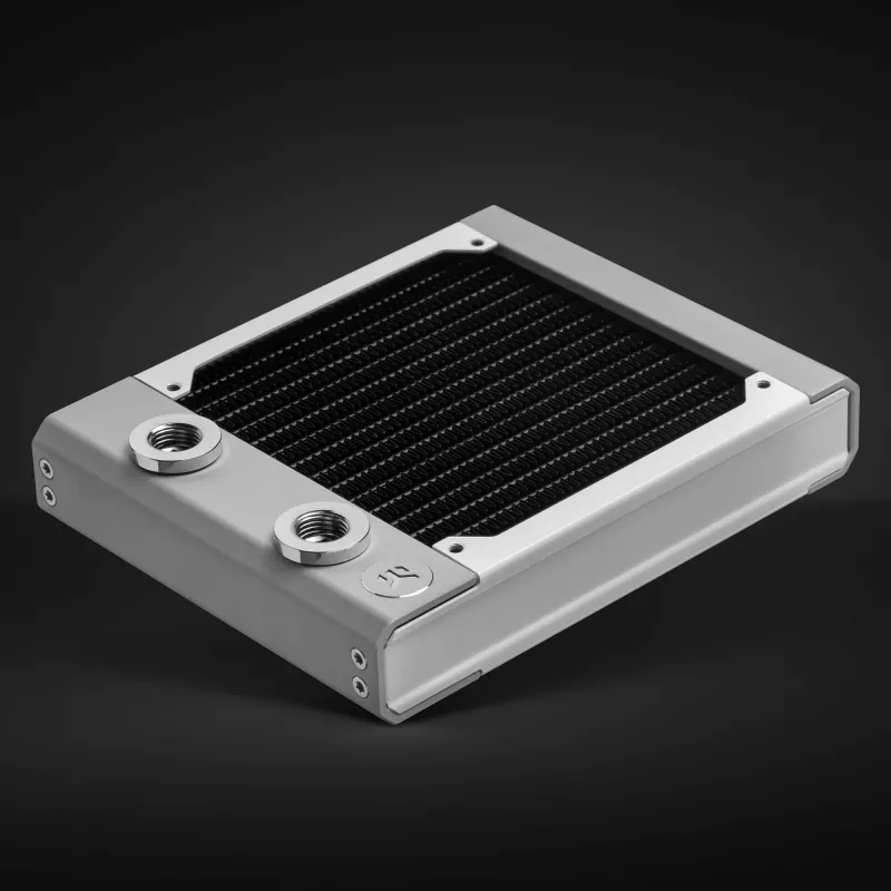 Radiador EK Water Blocks latón cobre acero inoxidable blanco
