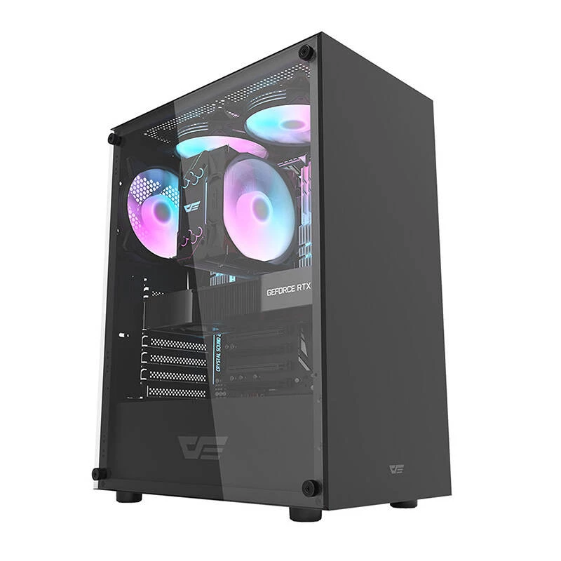 Caja de ordenador Darkflash DK100 (negra)