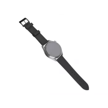 Correa de piel FIXED FIXLST-20MM-BK – 20 mm cambio rápido negra para smartwatches