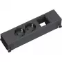 Alargador de corriente Bachmann 916.060 0,1m 2 salidas de CA negro