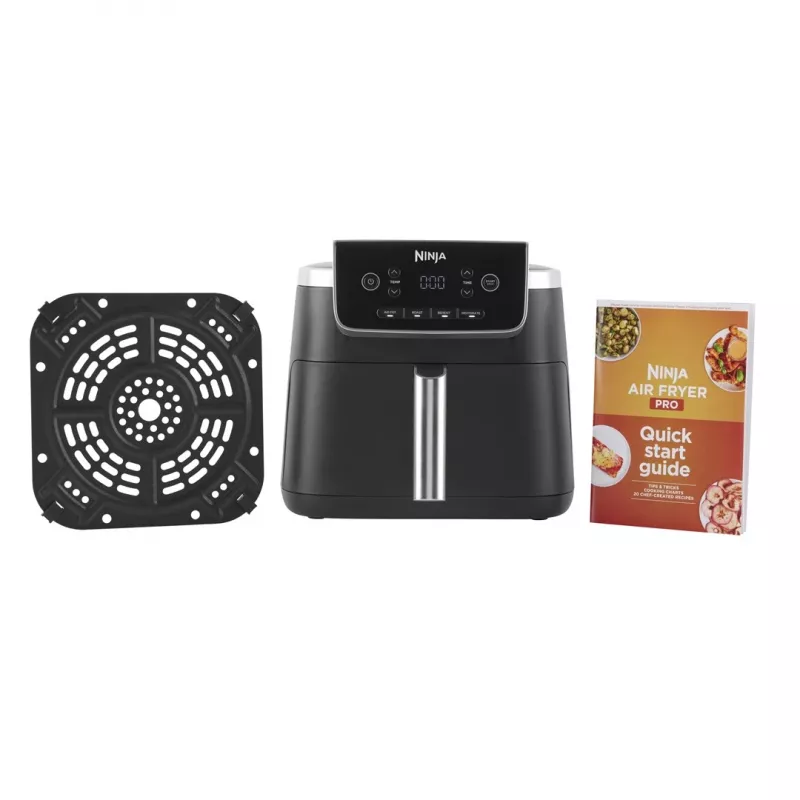Freidora de aire Ninja AF140EU Single 4,7 L 1750 W negra, 4 programas, LCD, placa crujiente