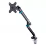 Soporte de monitor DIGITUS Single Design para pantallas de hasta 35 pulgadas, pinza, 10 kg, VESA 75x75–100x100, inclinación -45–90°