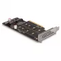 Tarjeta DeLOCK PCI Express x8 a 2 x internos NVMe M.2 Key M Bifurcation Low Profile