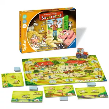 tiptoi Diversión con puzles en la granja, juego de mesa
