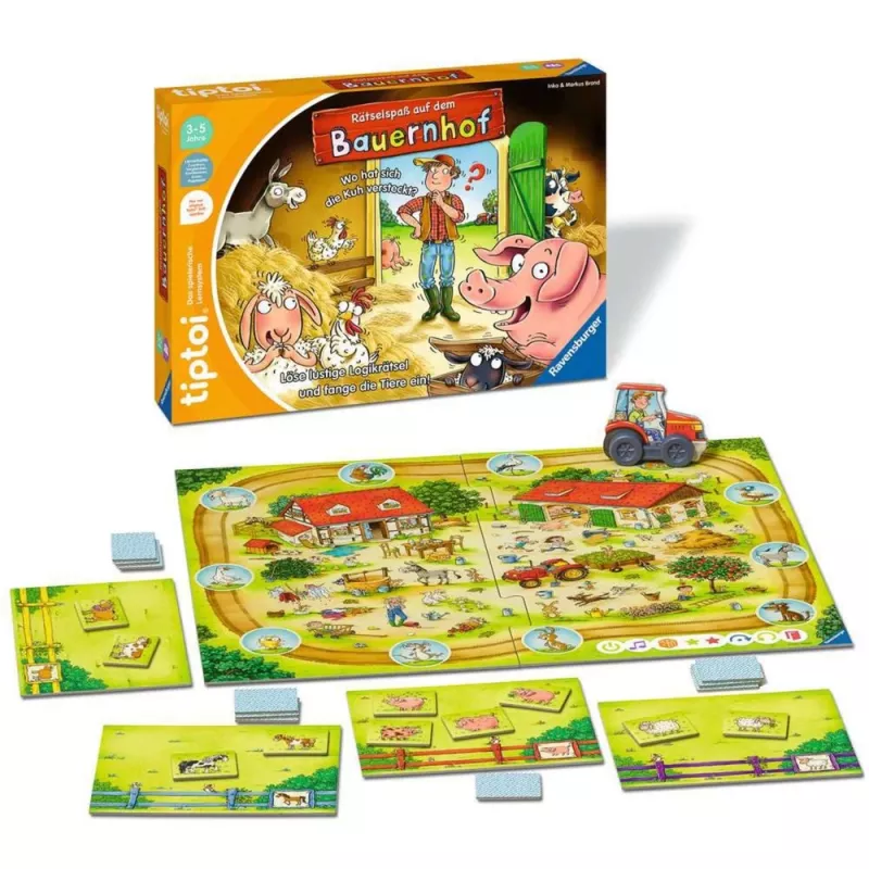 tiptoi Diversión con puzles en la granja, juego de mesa