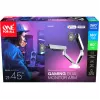 Soporte universal gaming para doble monitor (DM8220), soporte de monitor blanco, RGB