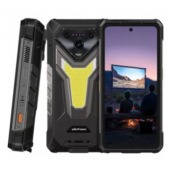 Smartphone UleFone Armor 34 Pro 5G Plus — 6,95 pulgadas 1080x2460, MediaTek Dimensity 7300, 16 GB RAM, 512 GB, cámara triple de 50 MP, 25500 mAh, Dual-SIM, Android 15, IP68/69K