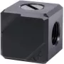 Alphacool Eiszapfen terminal de conexión 4 vías G1/4 IG - negro acetato (17557)