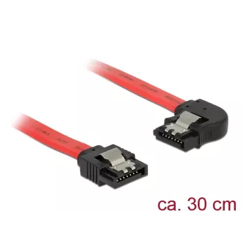 Cable SATA DeLOCK 83963 0,3 m SATA 7-pin negro rojo