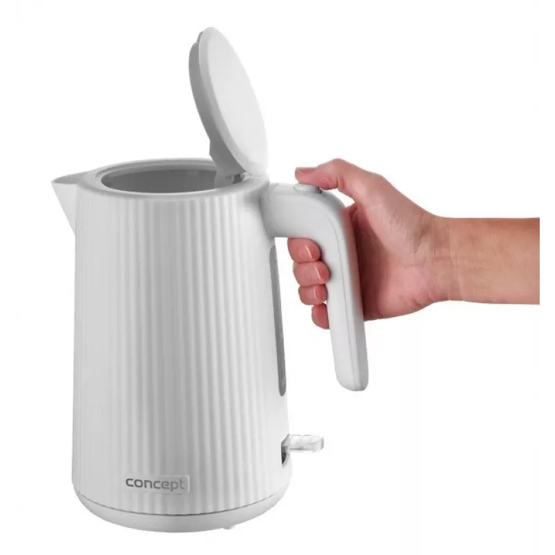 Hervidor de agua Concept Solution RK2390, carcasa de plástico, 1,7 L, blanco