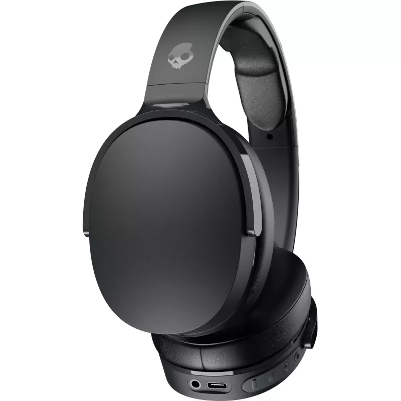 Auriculares over-ear Skullcandy Hesh Evo — con cable y Bluetooth 5.0, batería de 36 h, USB-C, 3,5 mm, plegables, cancelación de ruido, negro