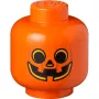 LEGO Storage Head calabaza, pequeño, caja de almacenamiento naranja/negro