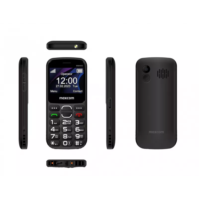 Maxcom Comfort MM443 S Nabjacou Stanicou ierna/negro