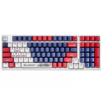 Teclado gaming mecánico A4Tech Bloody S98, USB, Sports Navy, interruptores BLMS Red Plus