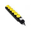 Regleta de alimentación LogiLink LPS256 1.5m 6 tomas AC exterior negro amarillo