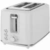 Tostadora eléctrica, blanca, 220-240V, 50-60Hz, 920-1080W, 2 ranuras, 3 modos, 7 niveles de tostado