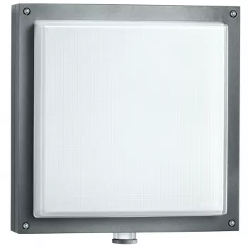 Lámpara de pared exterior Steinel L 690 S PMMA, LED 8,5 W, antracita, sensor PIR 360°/7 m, aluminio/plástico, 220–240 V