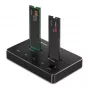 Qoltec 52274 Base de acoplamiento para SSD M.2 | NVMe | SATA | USB-C | DUAL 2 x 2TB