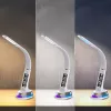 Lámpara de escritorio Hawk HW-LAMP05 blanca LED ajustable — lámpara de trabajo LED compacta con brazo ajustable