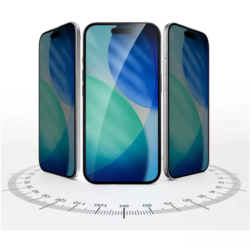 4smarts Second Glass Privacy con marco de montaje iPhone 17 Air (541573)