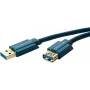 Cable USB ClickTronic 1,8 m USB 3.0 A/A m/h 1,8 m USB-A-USB-A azul, cable USB (70119)