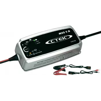 Cargador de batería CTEK MXS 7.0 12V 7A — cargador regulado de 12 V, 7 A con carga multietapa