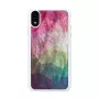 Funda para móvil iKins para iPhone XR – diseño de flores acuáticas, blanca