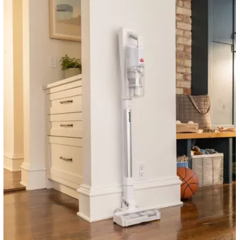 Aspirador vertical Bissell | PowerClean | Batería | 200 W | Duración (máx.) 40 min | Blanco cálido/Gris/Plata brillante