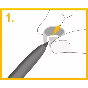 Puntas de stylus para Onyx E-Reader Note 3 — Puntas de repuesto, Negro, 5 uds.