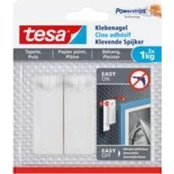 tesa 77773 Clavo adhesivo para papel pintado y yeso 1 kg contenido: 6 uds. (77773)
