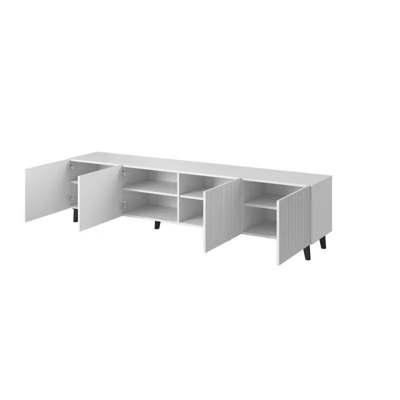 Mueble RTV Cama PAFOS 200x42x52 blanco mate