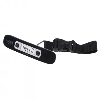 Báscula de viaje Adler AD 8190 apagado automático carga máxima 50 kg indicador de batería baja; indicador de sobrecarga; rango de medición: de 50 g a 50 kg