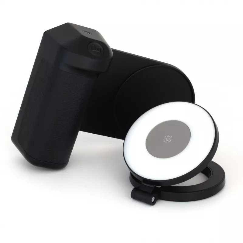 Luz selfie RealPower Selfie MagFree LED Negro Blanco ABS PU