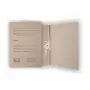 Archivador SMLT, archivo, A4 2 cm, 400 g, con 2 gomas, con impresión, marrón, cartón