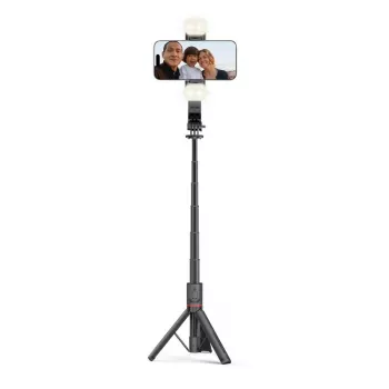 Tech-Protect L05S palo selfie soporte lámpara LED mando Bluetooth