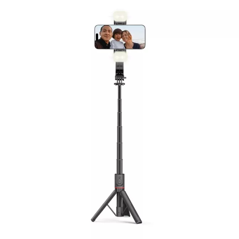 Tech-Protect L05S palo selfie con trípode, luz LED y mando a distancia Bluetooth