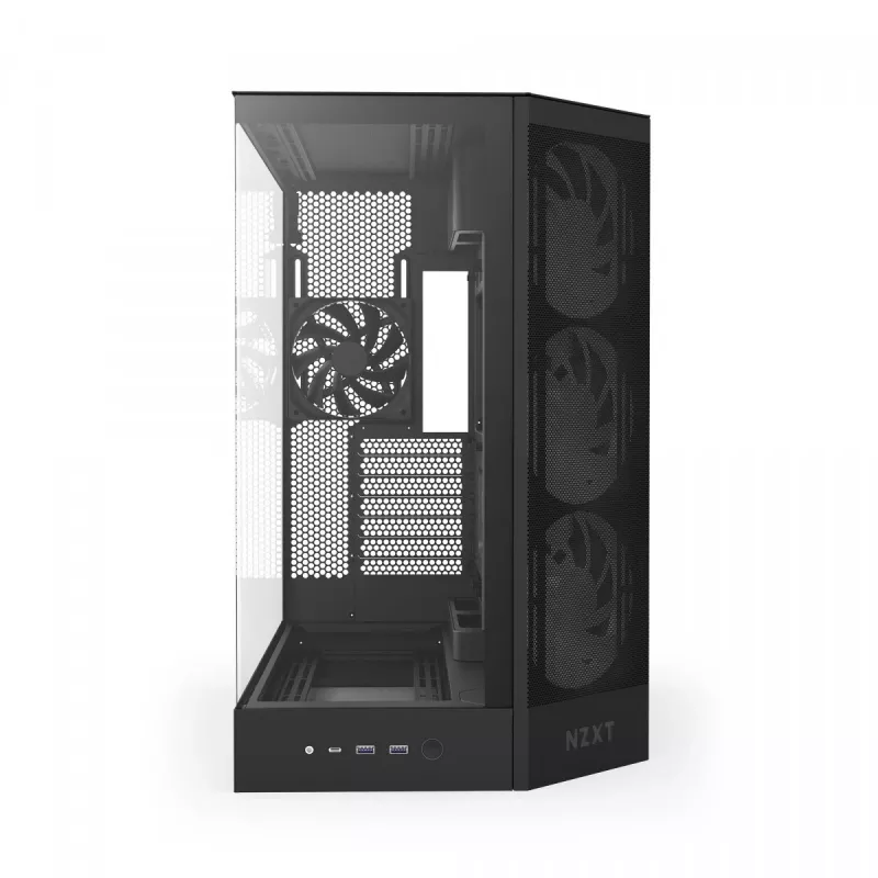 Caja PC NZXT H9 Flow RGB Midi Tower Negra
