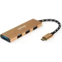 ROLINE 14.02.5049-5 - USB 3.2 Gen 1 (3.1 Gen 1) Type-C - USB 3.2 Gen 1 (3.1 Gen 1) Type-C - 5000 Mbit/s - Oro - Acrilonitrilo butadieno estireno (ABS) - Aluminio - Cable redondo