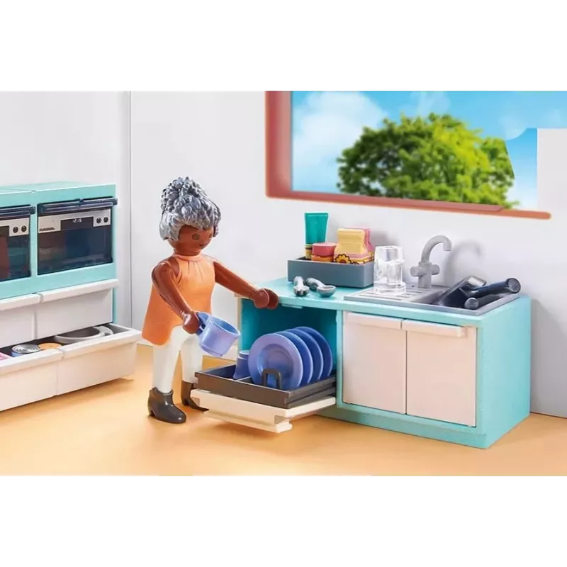 Cocina Playmobil My Life Kitchen 71608 multicolor plástico 4-10 años