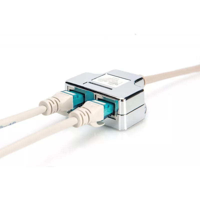 Adaptador de cable de parcheo Digitus CAT 5e apantallado 1:1