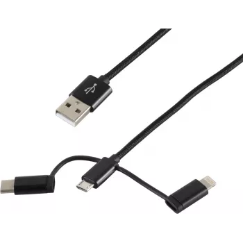 Cable USB ShiverPeaks BS14-50068 1m USB A Micro-USB B negro