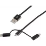 Cable USB ShiverPeaks BS14-50068 1m USB A Micro-USB B negro