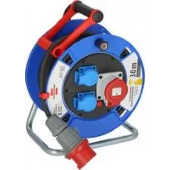 Alargador con carrete Brennenstuhl 1182720010 30 m negro toma CEE 16 A 5 polos