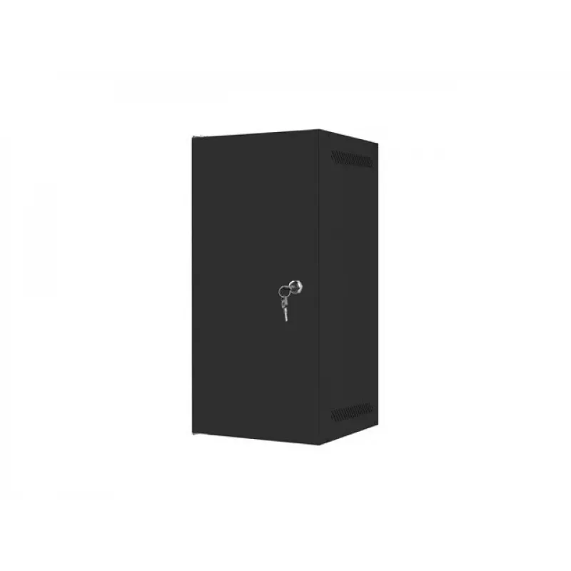 Lanberg WF10-2312-00B armario rack de pared de 10 pulgadas 12U, 280x310x603 mm, puerta metálica, IP20, carga máx. 20 kg, desmontado, negro