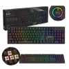 SAVIO STYX Brown teclado mecánico gaming, Outemu Brown, Hot-Swap, RGB, distribución US, tamaño completo, USB, negro