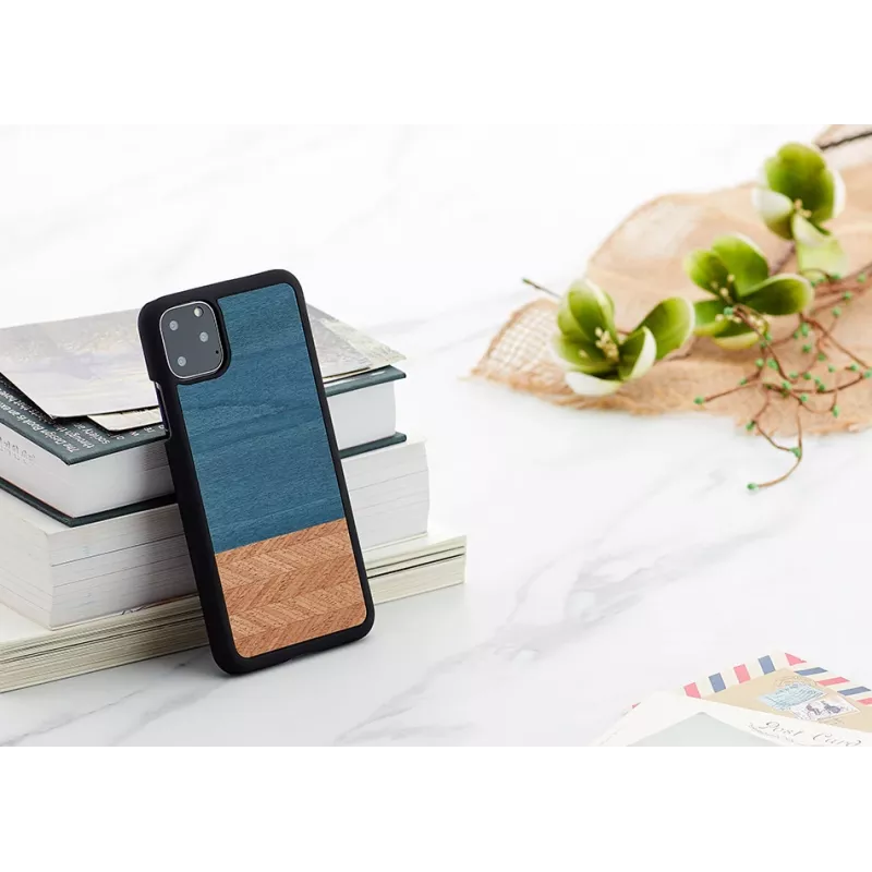 Funda para móvil man and wood para iPhone 11 Pro Max — denim negro funda protectora